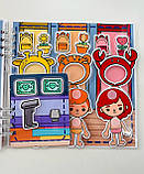 Розвиваюча книжка альбом липучки ТОКА БОКА Одягай та грай, фото 5