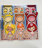 Розвиваюча книжка альбом липучки ТОКА БОКА Одягай та грай, фото 6