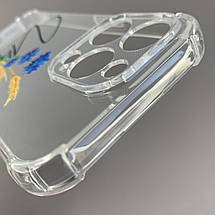 Чохол для iPhone 14 Pro чохол з принтом колосків з волошкою з бронь кутами прозорий q08q, фото 4