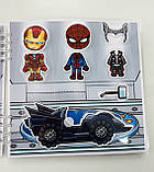 Розвиваюча книжка альбом липучки TOCA BOCA Super Heroes ТОКА БОКА Супергерої, фото 2