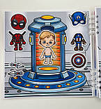 Розвиваюча книжка альбом липучки TOCA BOCA Super Heroes ТОКА БОКА Супергерої, фото 9