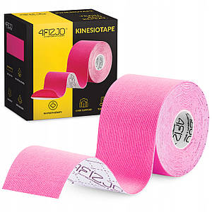 Стрічка кінезіологічна (кинезіотейп) 4FIZJO 5 см x 5 м 4FJ0540 Pink Poland