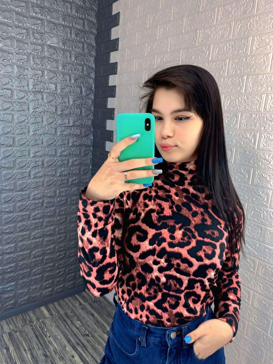 Жіночий леопардовий гольф, фото 1