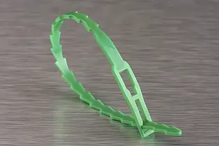 Стяжки вузликові тип "ялинка" Profix, 165 мм, зелені, 100 шт.