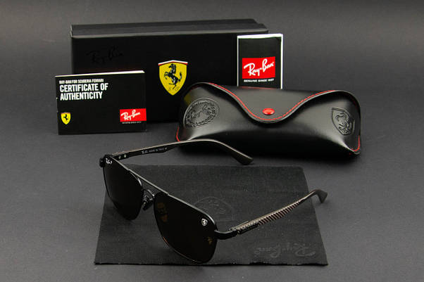 Сонцезахисні окуляри RAY BAN Ferrari поляризаційні UV400 (арт. RB0301-P) коричневий, фото 3