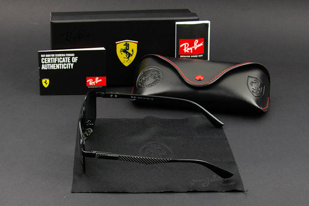 Сонцезахисні окуляри RAY BAN Ferrari поляризаційні UV400 (арт. RB0301-P) зелені лінзи, фото 3