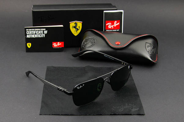 Сонцезахисні окуляри RAY BAN Ferrari поляризаційні UV400 (арт. RB0301-P) зелені лінзи, фото 5