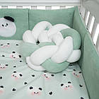 Постільний комплект 7 ел Twins Panda м'ятний, фото 3