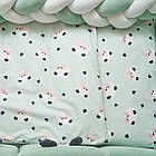 Постільний комплект 7 ел Twins Panda м'ятний, фото 5