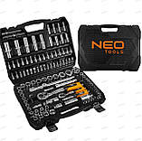 Набір ключів Neo Tools 108 елементів (1/2 & 1/4) в кейсі, фото 3