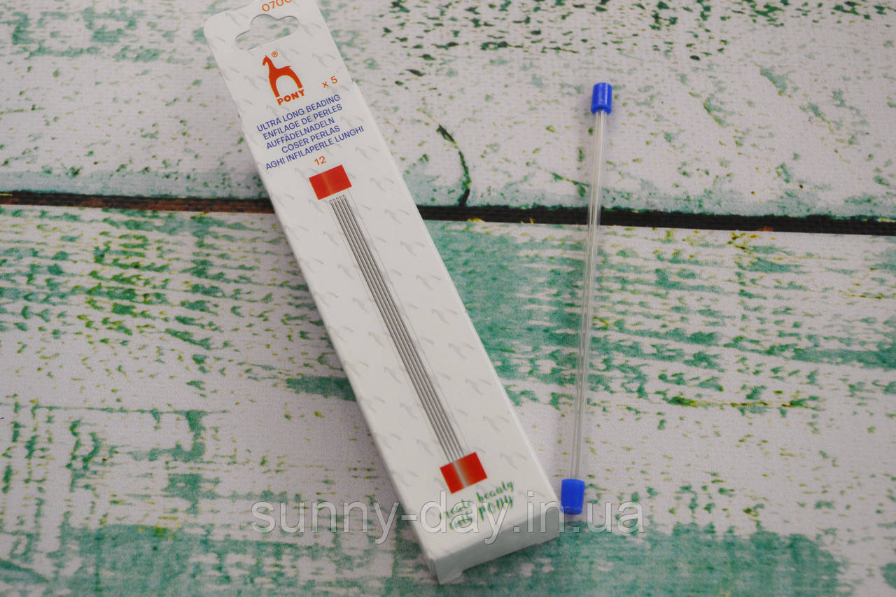 Голки для вишивання бісером PONY No12 (завдовжки), фото 1