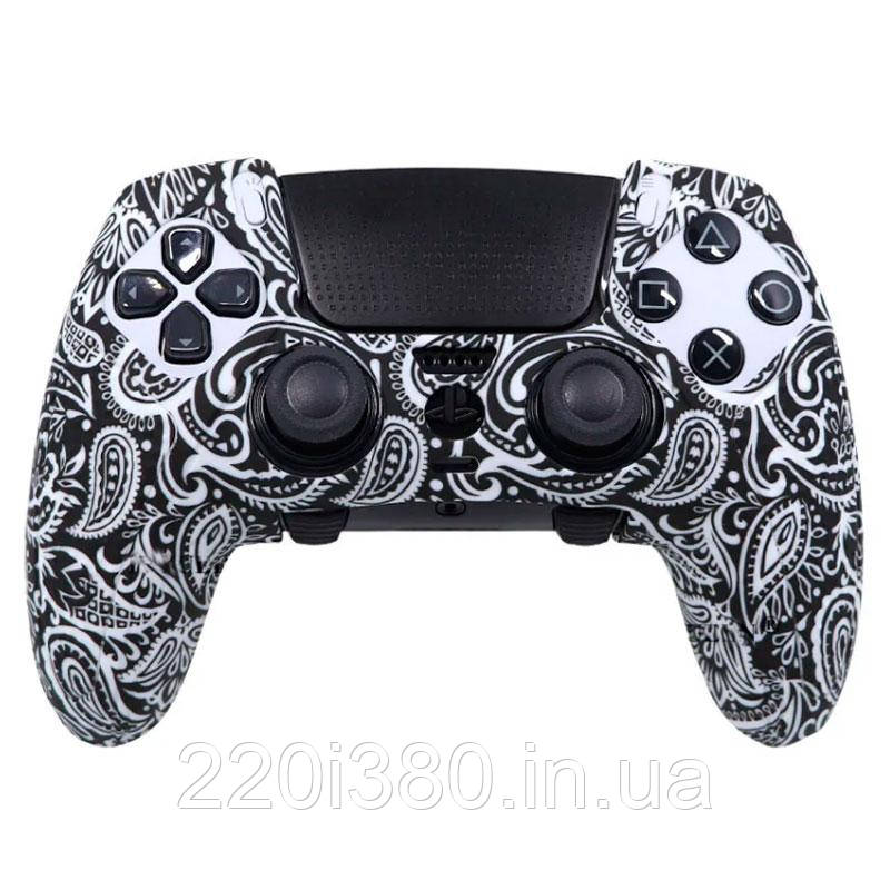 Силіконовий чохол для геймпада PS5 Dualsense Edge (принт пейслі)