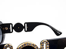 Окуляри сонцезахисні жіночі Versace 4426BU GB1/87 Medusa Biggie Oval, фото 6