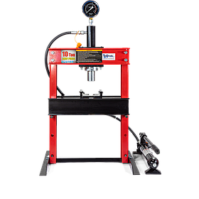 Прес гідравлічний настільний з горизонтальним насосом 10 т з манометром Profline 97350ES