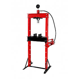 Прес гідравлічний підлоговий з горизонтальним насосом 20 т з манометром Profline 97370