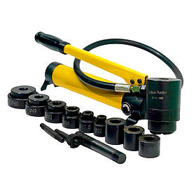 Знімач втулок (сайлентблоків) гідравлічний 8т з набором проставок і насосом Profline 97208