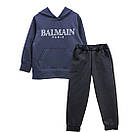 Спортивний костюм для хлопчика з принтом та кишенею двунитка, фото 3