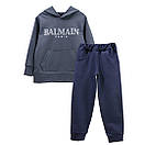 Спортивний костюм для хлопчика з принтом та кишенею двунитка, фото 5