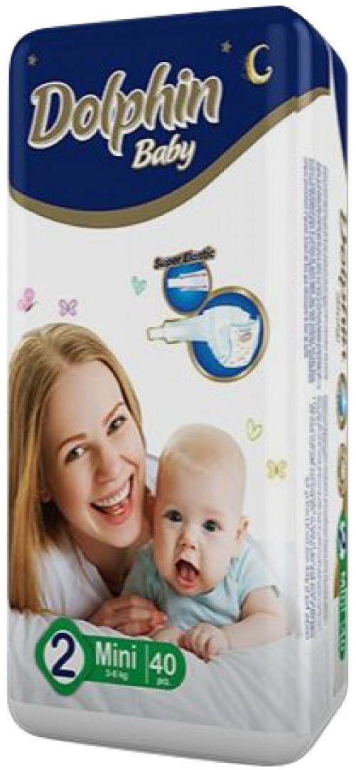 Підгузки дитячі Dolphin 2 Mini 3-6кг 40 шт