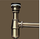 Сифон для раковини з доним клапаном Антична Бронза