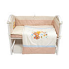 Постільний комплект 6 ел Twins Bears with a star бежевий, фото 2