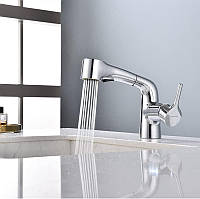 Якісний змішувач для раковини GAOZHI Одноважільний кран із висувною лійкою для ванної кімнати