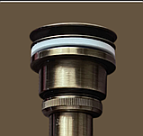 Універсальний донний клапан клік-клак колір-бронзовий, фото 2