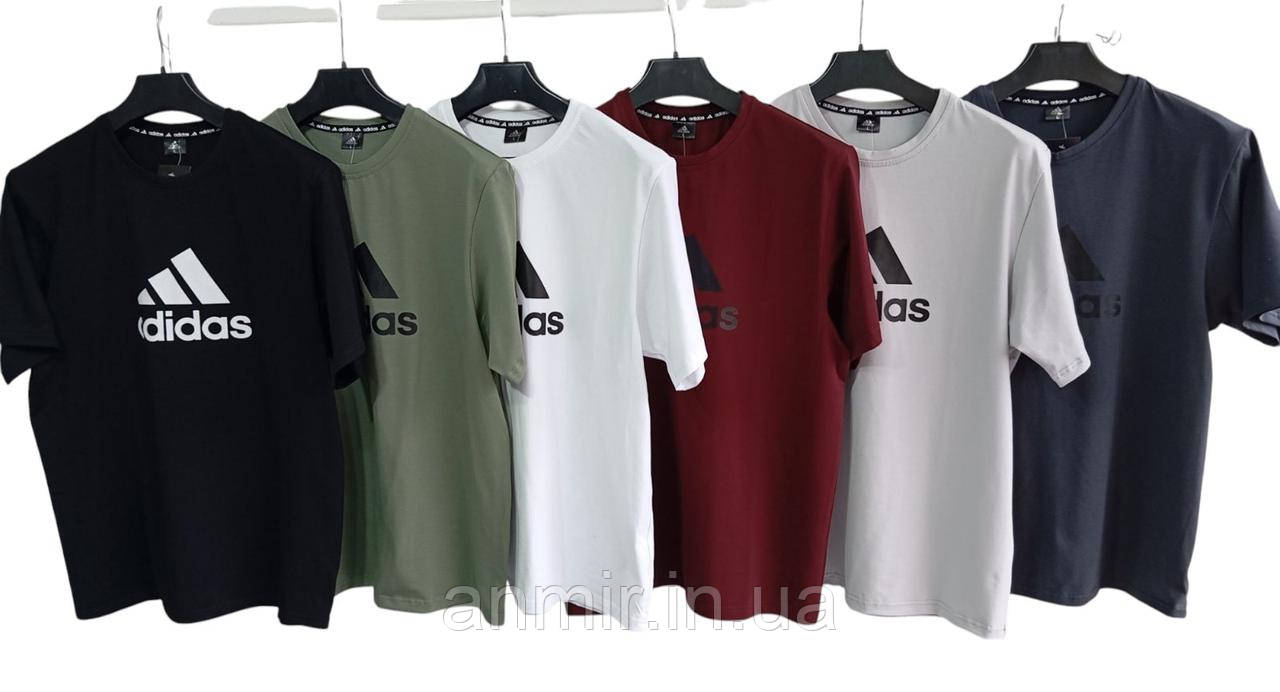 Чоловіча футболка-котон ADIDAS норма 44-52, колір уточнюйте під час замовлення