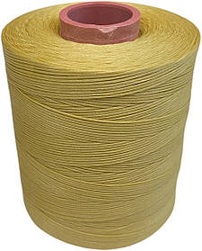 Нитка плоска вощена для ручного шиття підошви, взуття, шкіри 0,8мм 1000м Бежева (пісочний)