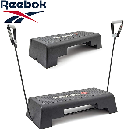 Степ платформа для аеробіки та фітнесу Reebok Reebok Mini Step чорна навантаження 110 кг вага 7 кг, фото 1