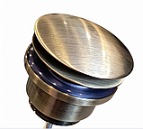 Універсальний донний клапан клік-клак колір-бронзовий, фото 3