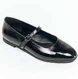 Жіночі шкіряні балетки туфлі лакована натуральна шкіра Diana D-113/56 наплак розмір 36, фото 2