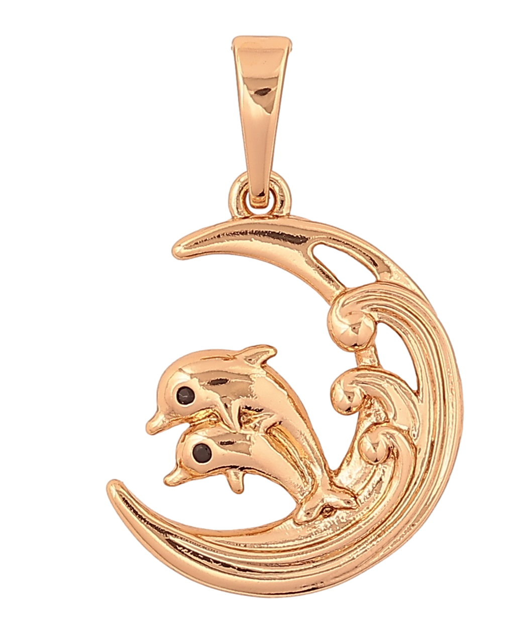 Кулон Xuping Позолота 18K «Дельфіни» для ланцюжка до 6мм