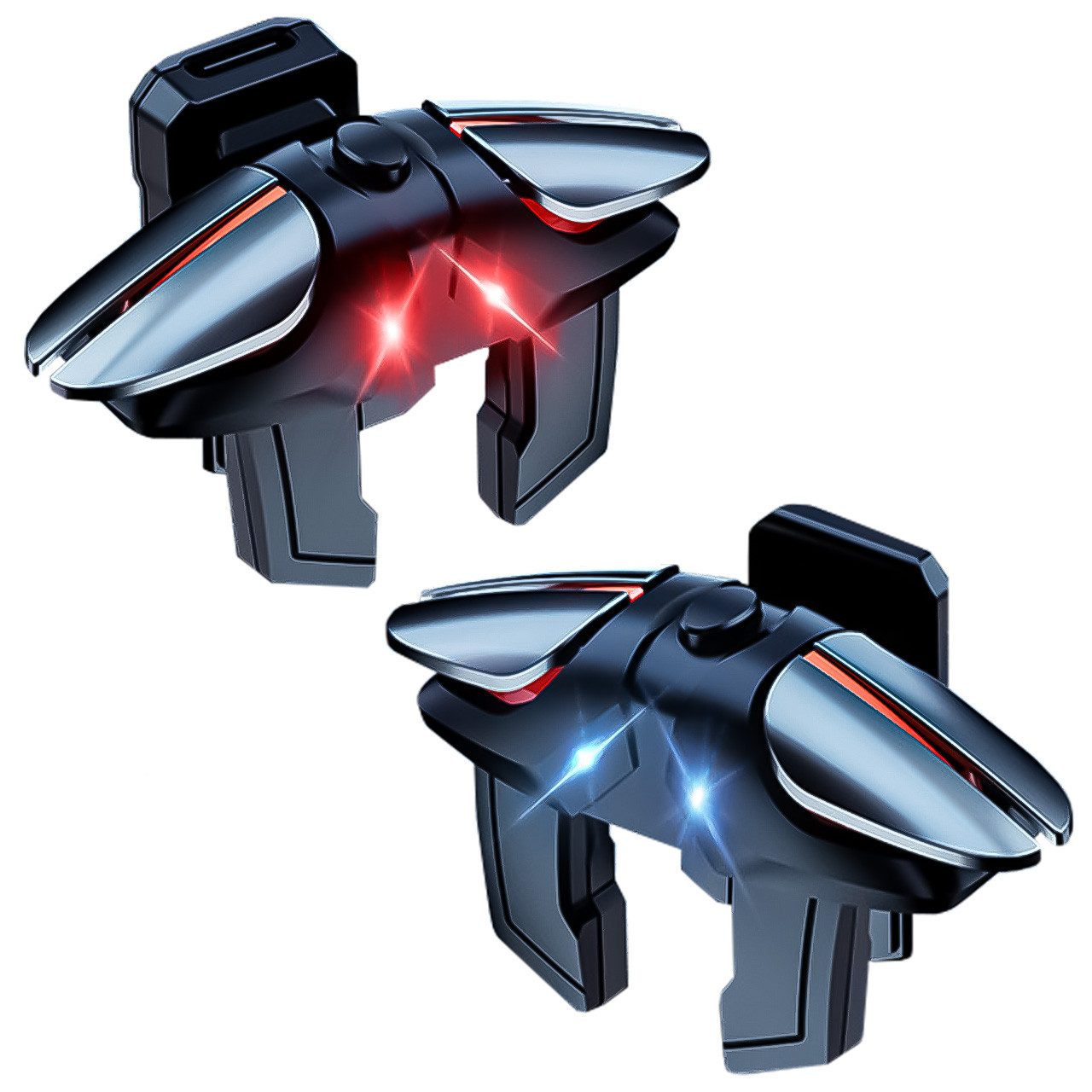 Тригери курки клікери JS61 для телефона смартфона для гри 6 пальців з макросом Air Mapping pubg пабг пубг, фото 1