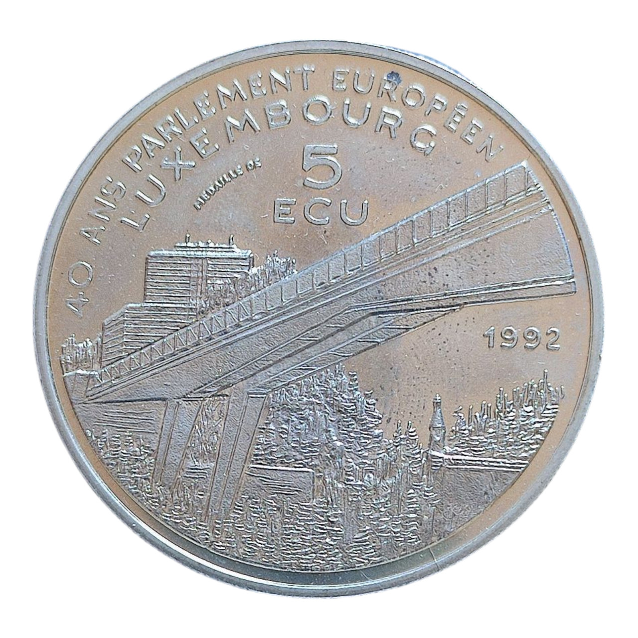 Люксембург 5 ECU, 1992 Карл IV
