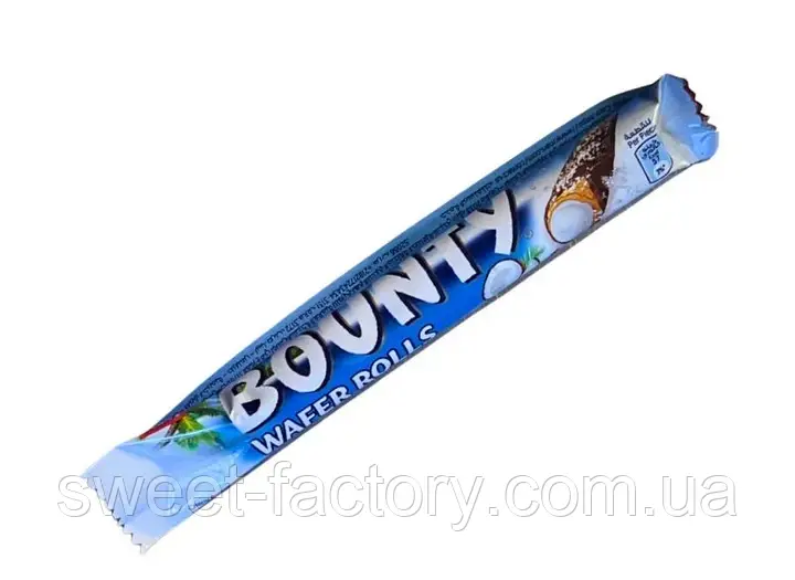 Вафельні трубочки Bounty Wafer Rolls 11g, фото 1