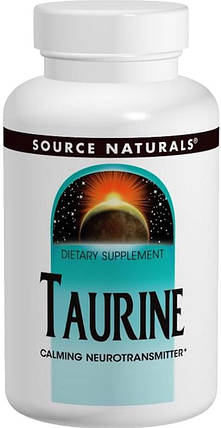 Таурин Source Naturals Taurine 500 mg 120 tab, фото 1