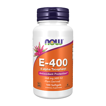 Вітамін Е Now Foods Vitamin E 400 МО 100 капсул