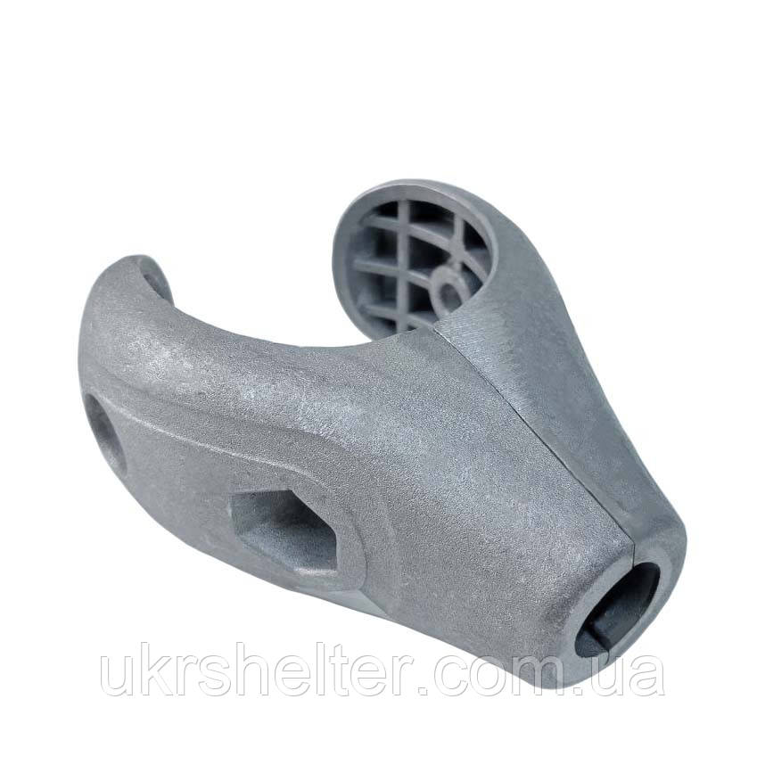 Напівхомут алюмінієвий для фіксації каната 16 мм до труби 58-60 мм (АП-20)