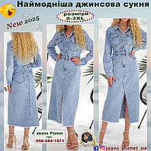 Модна джинсова сукня з довгим рукавом Lady N - Liana