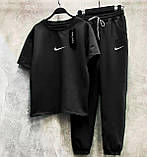 Жіночий спортивний костюм двонитка 42-44,46-48,50-52,54-56 зелений, чорний, малина, беж, сигнінь, фото 5