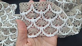 Мереживо бавовняне 9 см (двоколірне)