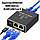 Ethernet адаптер 1000 Мбіт/с, інтернет-спліттер RJ45, LAN розгалужувач 1 на 3, фото 6