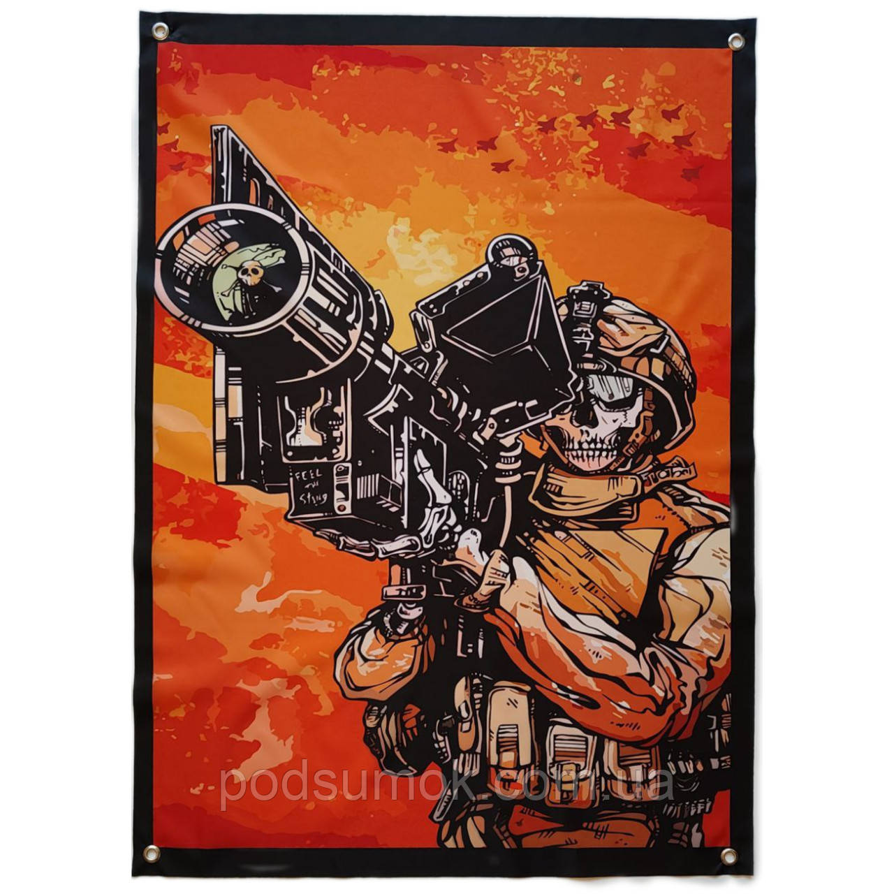 Банер прапор військовий 20-248 70х100 см настінний односторонній з люверсами, фото 1