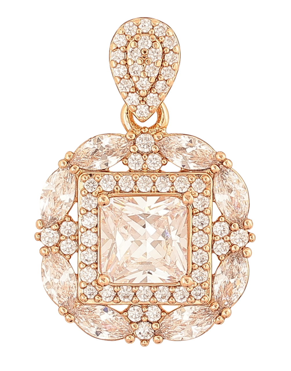 Кулон Xuping Позолота 18K «Інкрустація кристалами» для ланцюжка до 4мм
