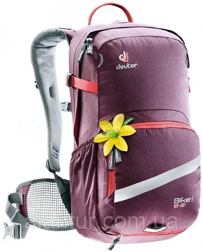 Рюкзак DEUTER Bike I 18 SL колір 5554 aubergine-coral