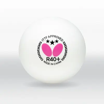 Тенісний м'яч Butterfly R40+ ITTF Approved, фото 1