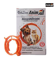 AnimAll VetLine нашийник протипаразитарний для собак і для котів, помаранчевий, 35 см
