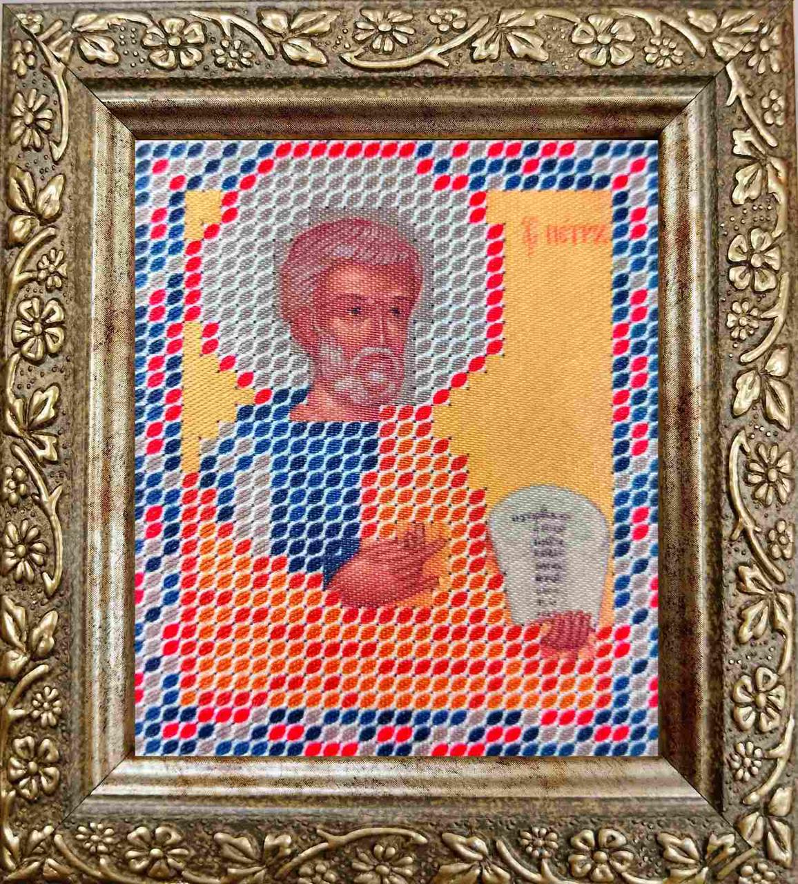 Набір для вишивання бісером ArtWork ікона Св. мч. Петро НВТ 7026 6х7см з рамкою в комплекті