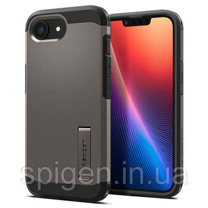 Чохол Spigen для iPhone 16e - Tough Armor AI (MagFit), Gunmetal (ACS09136), фото 1
